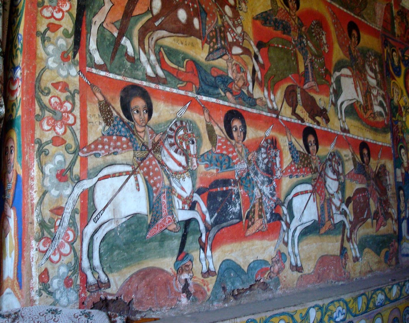 DSC033990.jpg - Fresques de lglise dUhra Kidane Mehret, dates des XVIe et XVIIe sicles
