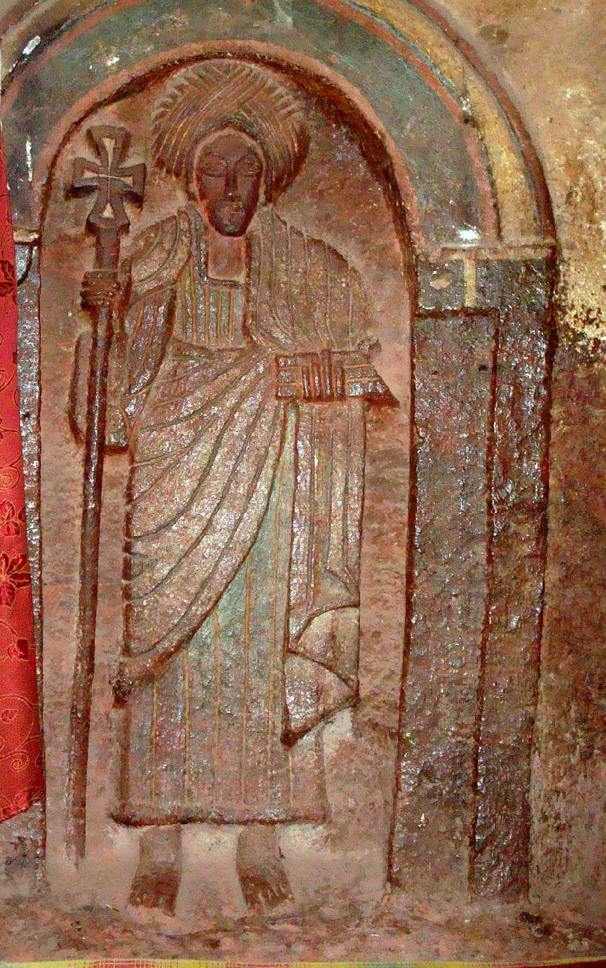 DSC035120.jpg - Un bas-relief de Bieta Golgotha reprsentant un saint vangliste